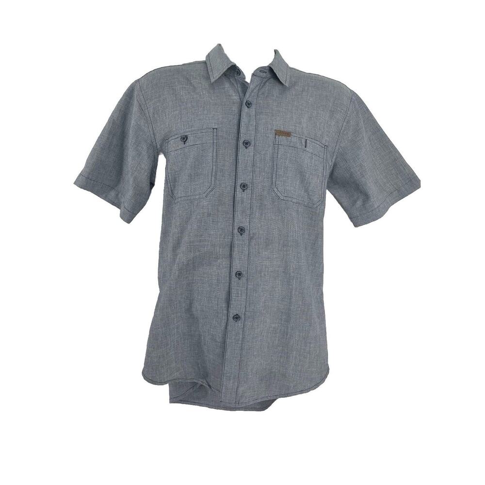 Orvis Button Down Shirt Size M Light Blue Classic Collection Short Sleeve